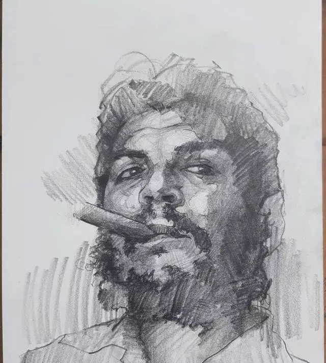 素描##尚唯美画室#大气的素描就是抓住大关系之后,细节你随意