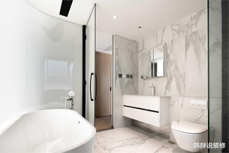 走墙|160㎡极简新房，给装修做减法，大白墙+无主灯，那叫一个高级