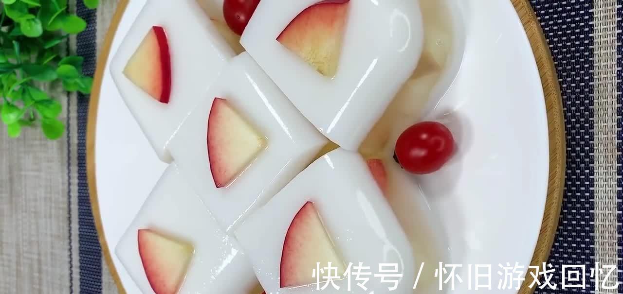 自制水蜜桃果冻,里外3层软嫩Q弹,孩子吃了还想吃