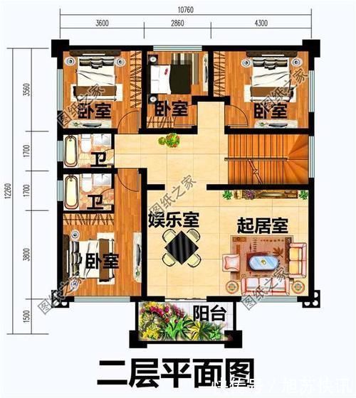 卫生间|农村两层半楼房设计图,适合农村的款式,回家盖房千万别错过这款