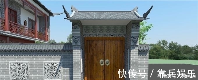 仿古|从砖雕大门的挂件装饰了解中国中式仿古院子