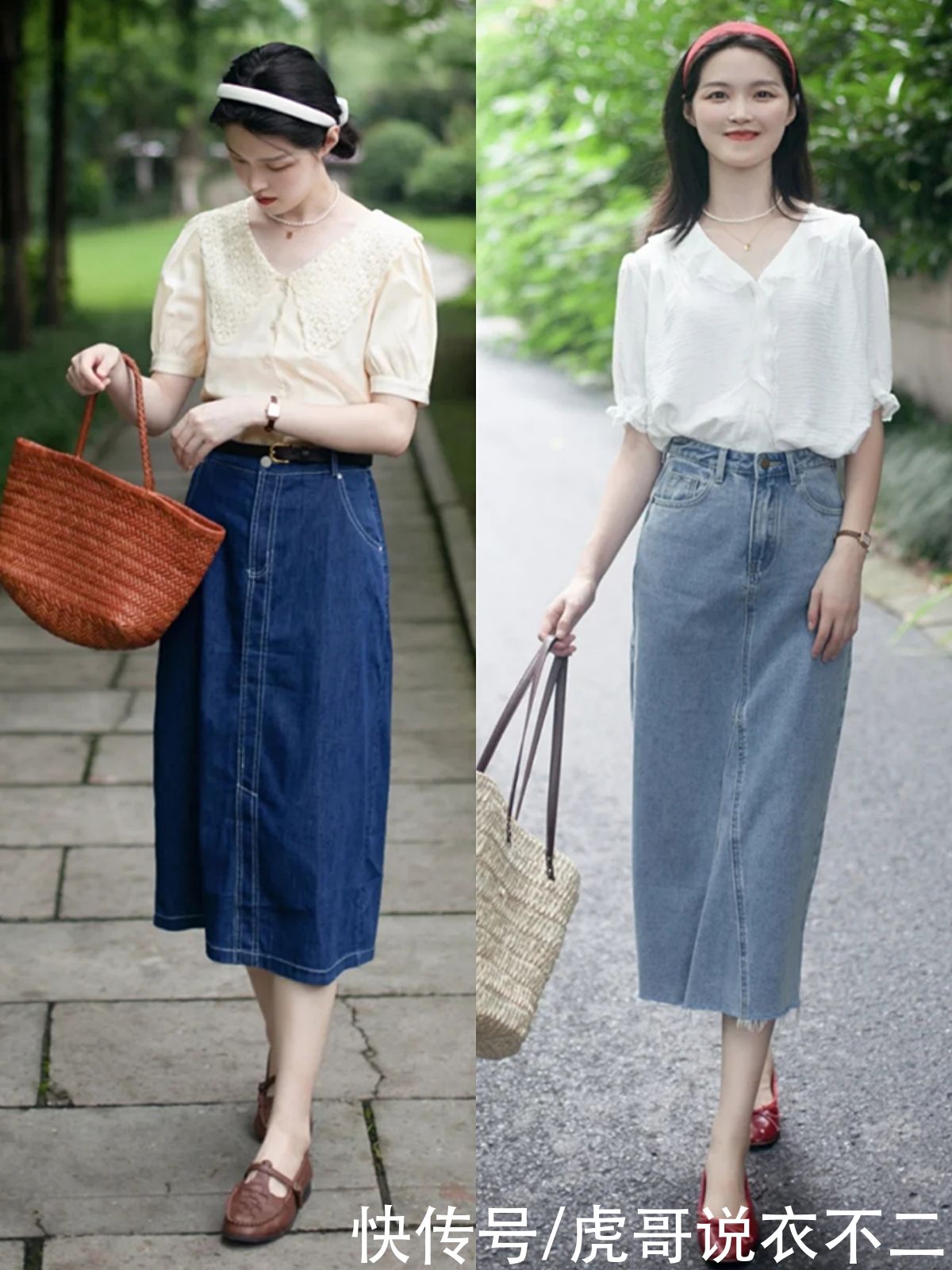 女人|这才是优雅女人该有的夏季搭配，“衬衫+半裙”，搭对了气质真好