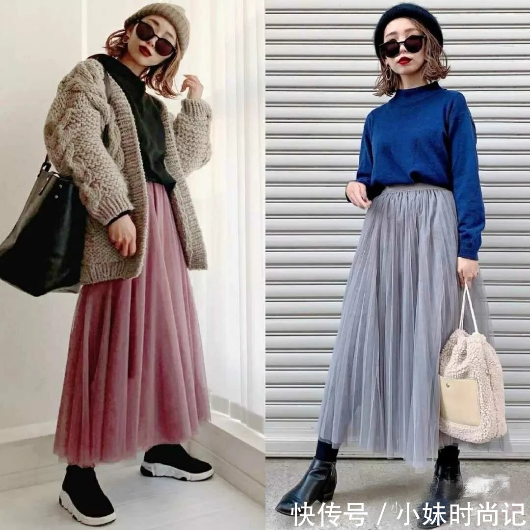 宽松+长款,小个子女生也能驾驭的时髦搭配,好优雅