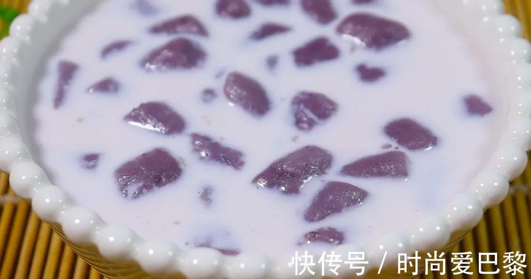 牛奶芋圆|花青素是蓝莓8倍,2块钱做一锅,钙是骨头汤10倍,宝宝超爱吃