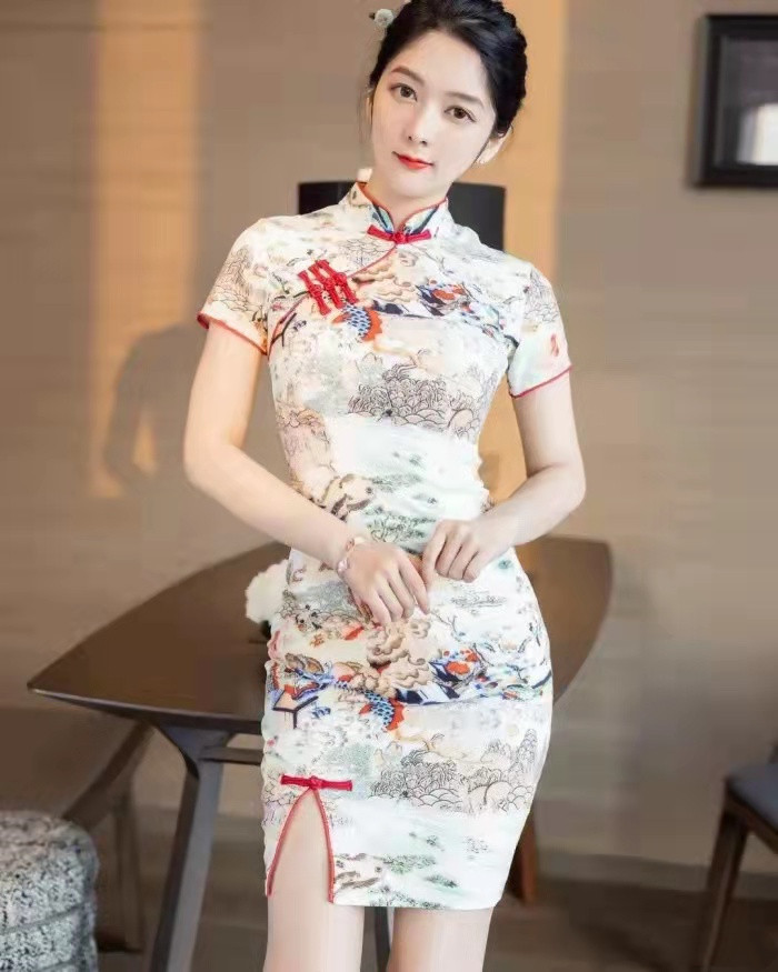 旗袍|旗袍装下的女人, 轻熟风韵, 超有女人味