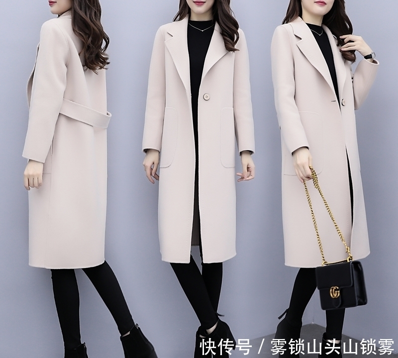 建议|建议大家:大衣下面别穿小脚裤,显矮!瞧她这样穿,小个子也显高