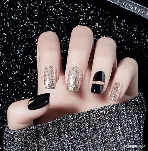 欧美酷帅风美甲,酷girl必备!