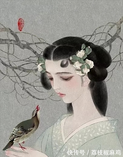 绘画#清华大学才女尧立,她笔下的插画,美到让人窒息