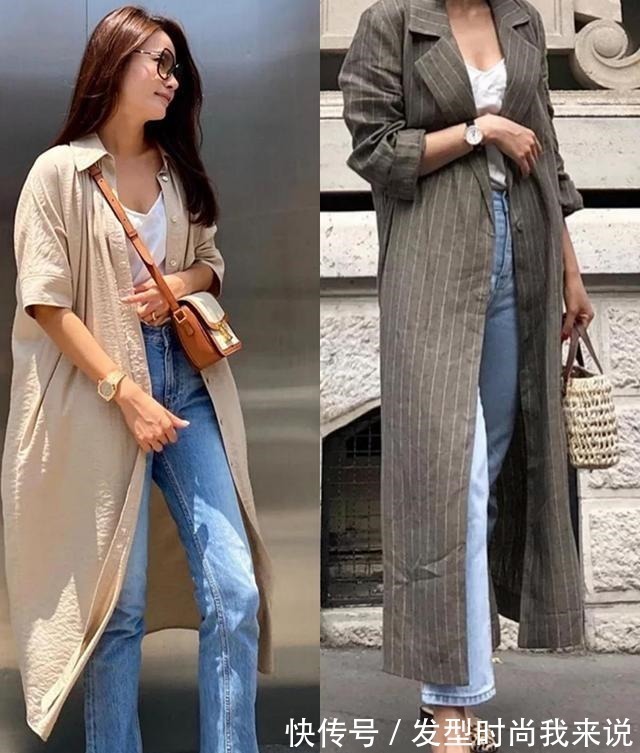 阔腿裤 越简约越高级,牛仔裤4个搭配示范和2个注意事项,建议收藏起来!