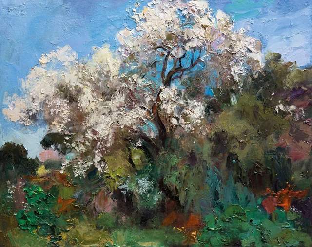 向日葵|西班牙画家维拉诺瓦 调色刀下的笔触,色彩俱佳!