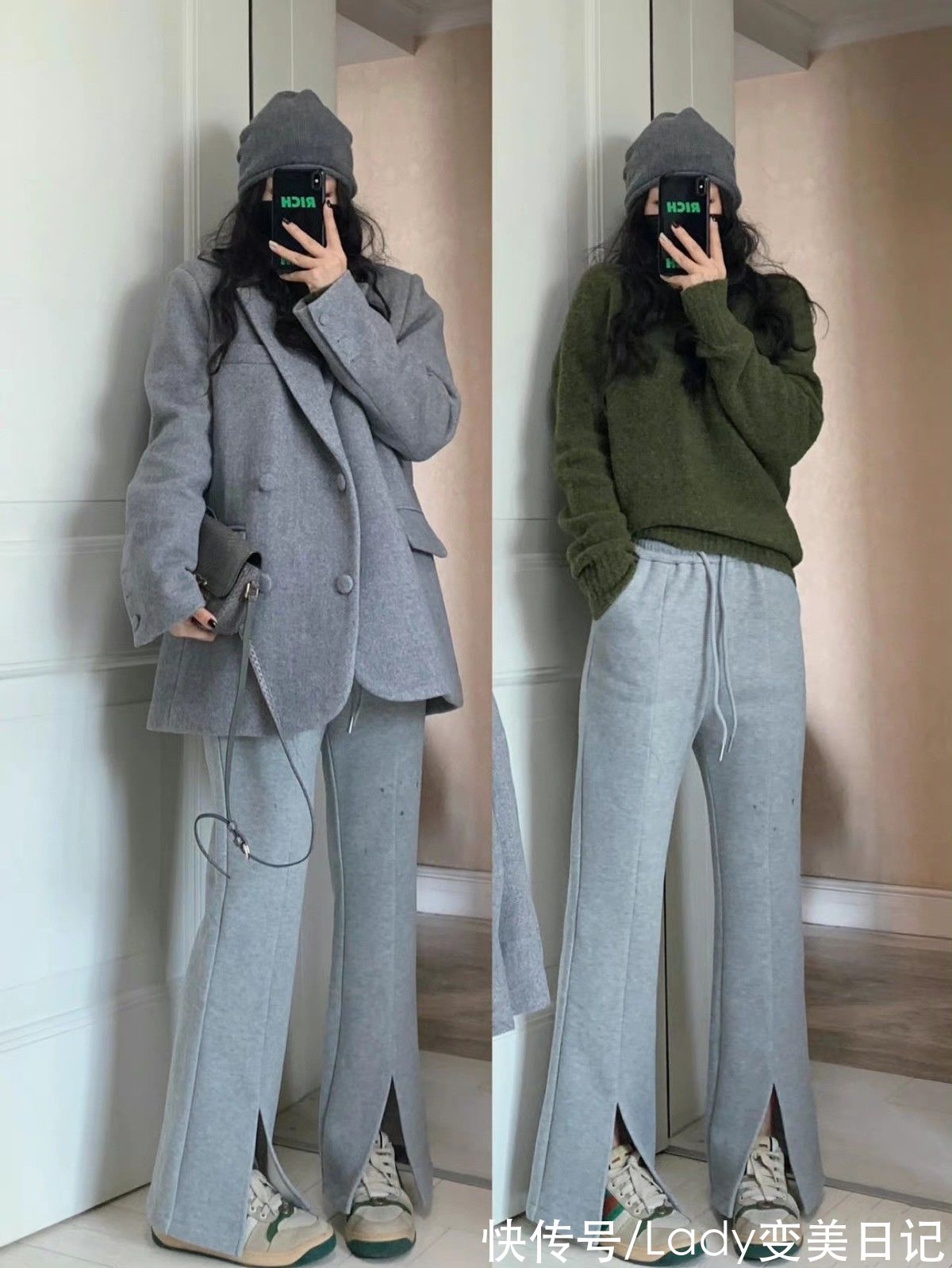 冬天 看下面几种穿搭!不怕冬天穿衣服没有美感了,宽松服饰也能穿出范