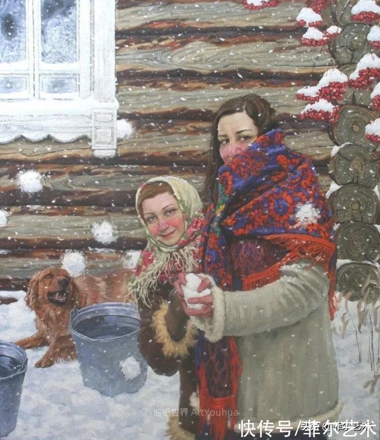 超写实$俄罗斯具象画家叶夫根尼·穆科夫宁超写实油画作品欣赏