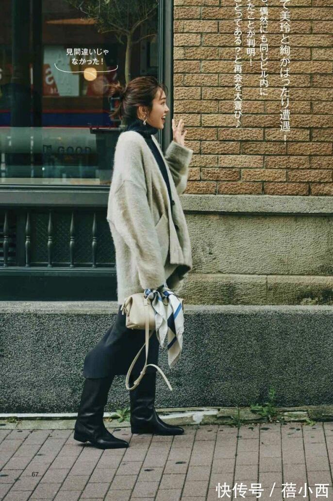 个子们 日本时髦精的毛衣高阶穿搭法来了!get这些技巧,轻松化身女神
