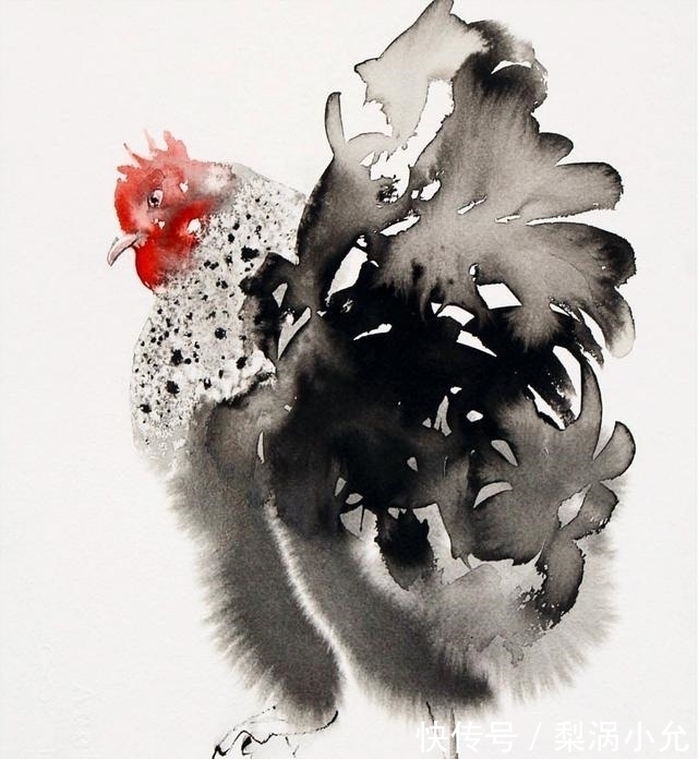 动物&水墨是中国传统绘画,老外用它画动物——别说另有一番意境