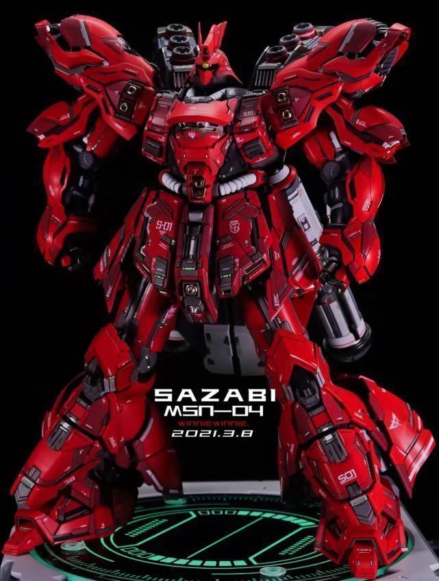 涂装|红如烈焰才是沙扎比真本色,姚沙GK1.0涂装制作