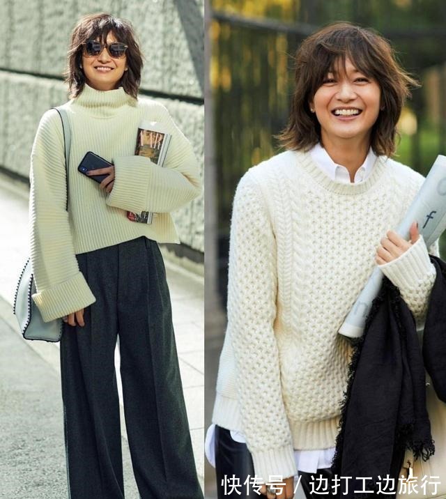针织衫 富冈佳子初秋到寒冬的穿搭,给你更多灵感,让你秋冬穿衣不犯愁!