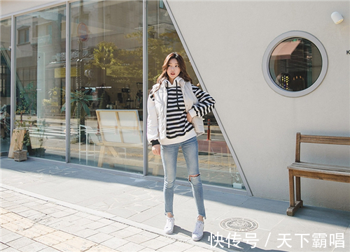 高腰 时尚活力的牛仔裤美女,尽显淑女柔情,焕发摩登的时髦魅力!