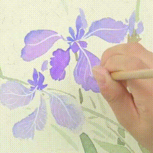 技法$用没骨技法画胡萝卜和鸢尾花，这样的示范案例领你入门