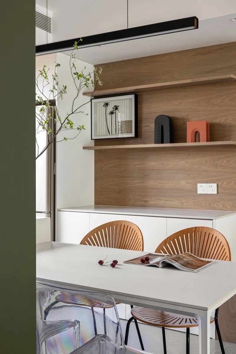 过道|109平自然简约现代风三居,颜值、功能与个性统统满足