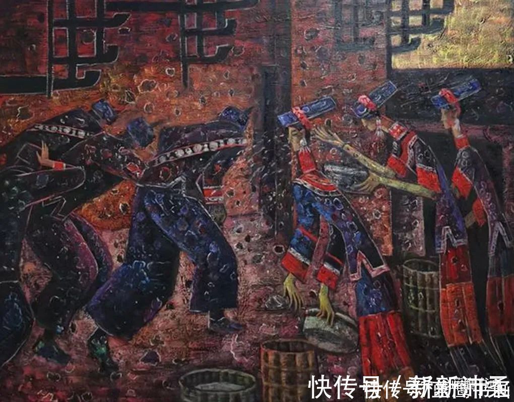 绘画#毛长林的绘画作品，聚焦少数民族题材，给人别具一格的艺术享受