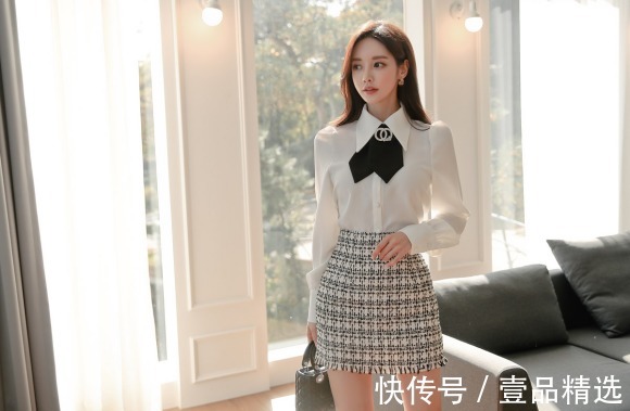 孙允珠|女神孙允珠高清时尚搭配:闪电墨彩波纹折叠满版小洋裙