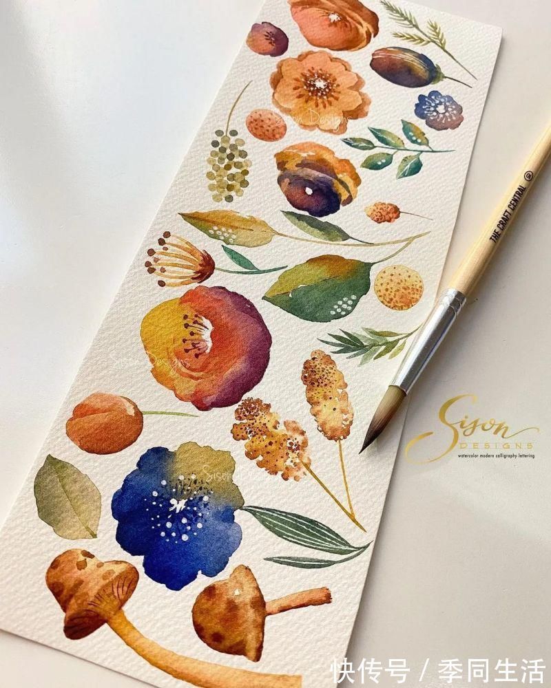 笔尖&美爆!70张超简单小清新的水彩手账,你想要的都在这里!收藏这篇就够了!