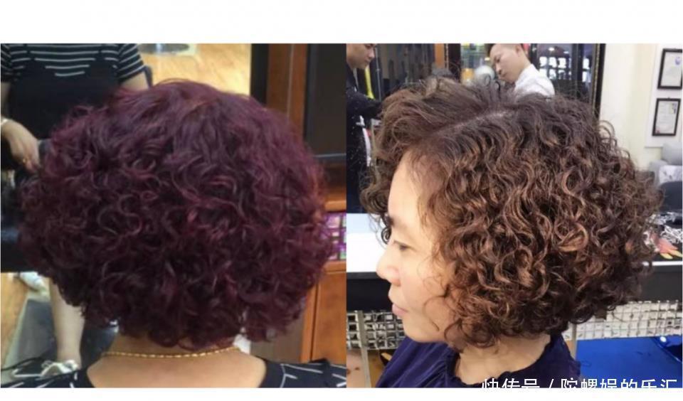 发型|为什么老人都喜欢短卷发?因为短发干练好打理,显发量又时髦减龄