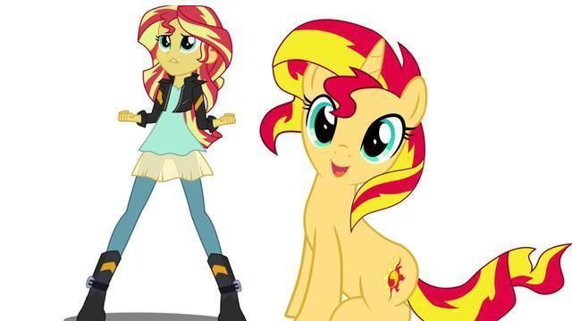 余晖烁烁|小马宝莉彩虹小马变身美少女,正派和反派全都乖巧美丽又可爱