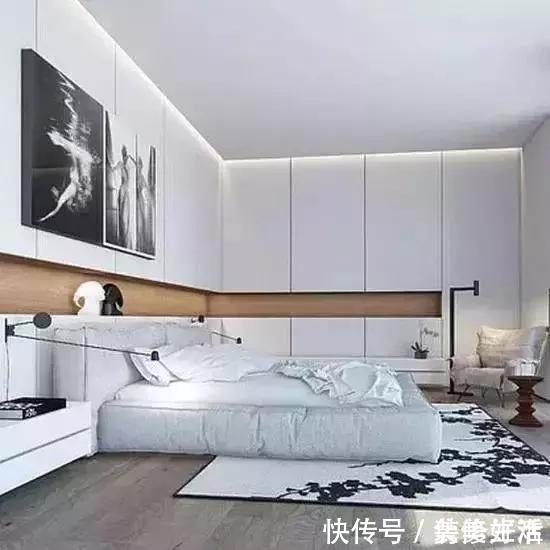 床尾|现在床头墙流行这样设计,连床头柜不用买了,实用不止一点点