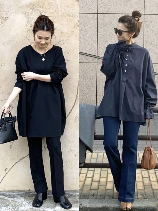 40岁女人配色越简约越高级，试试日本阿姨的“黑白配”，真好看