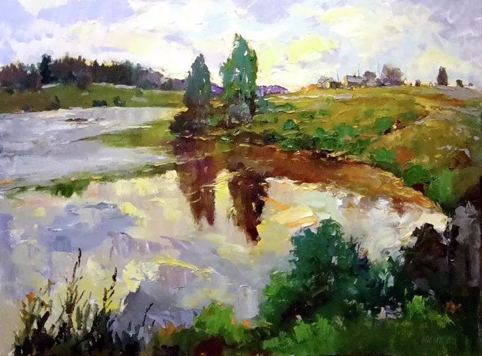 俄罗斯@浓郁的色彩,俄罗斯画家安德烈·米沙金的风景油画(一)