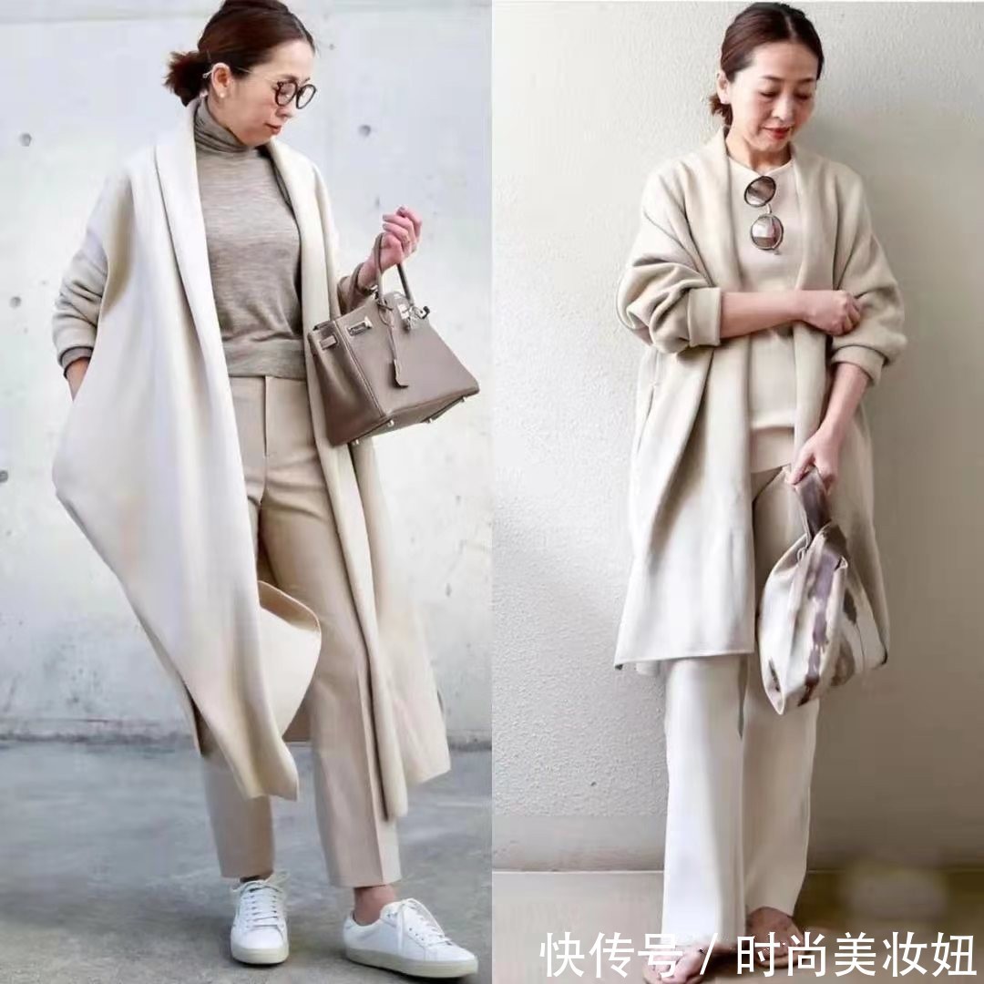 搭配|这才是50岁女人该有的打扮,学博主无龄感穿搭,简约高级又显气质