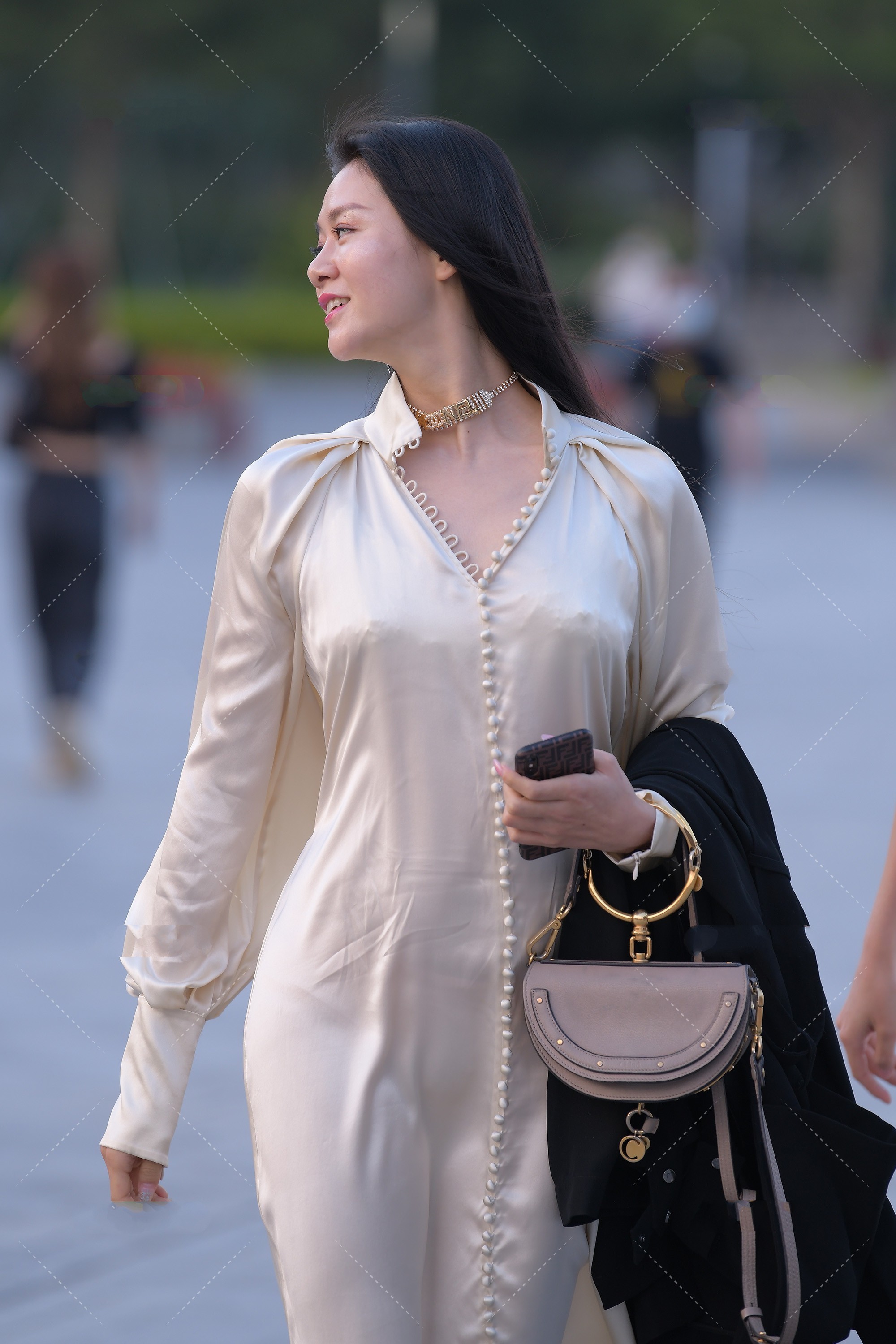 洒脱|绸缎面料连衣裙, 华丽典雅, 洒脱又时尚