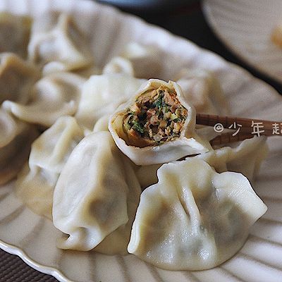  荠菜冬笋猪肉水饺