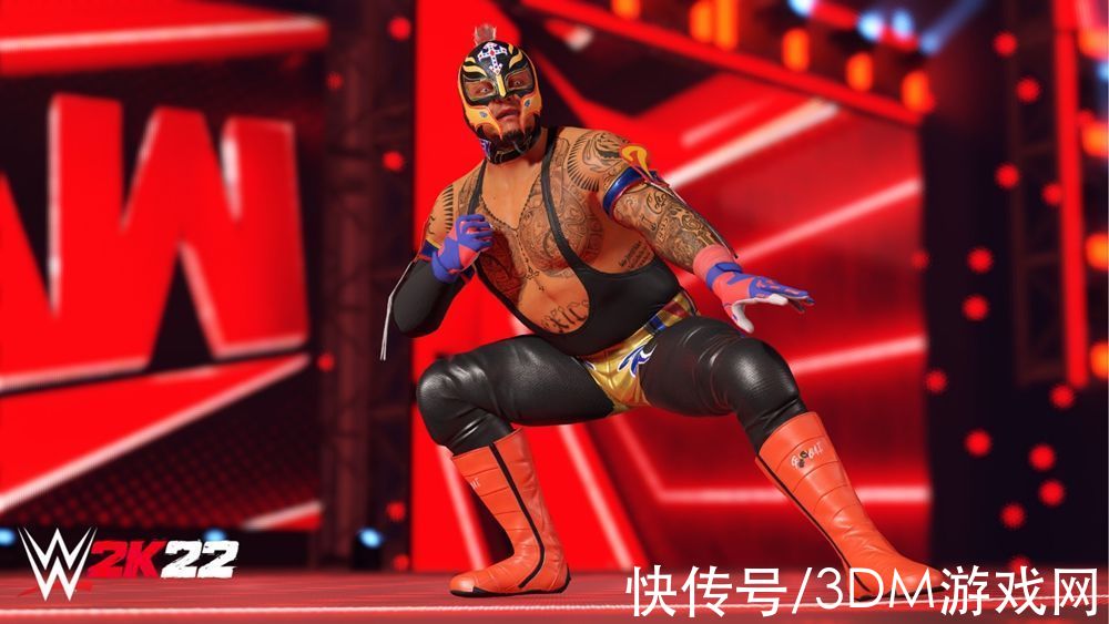 「不同凡响」的《WWE 2K22》请来制霸空中的超级巨星Rey Mysterio担任封面人物