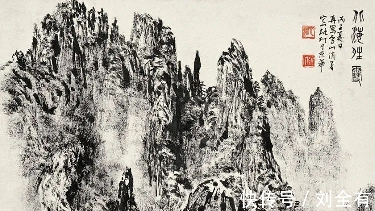 雄伟|快来看,用焦墨来表现北方山石的苍劲与雄伟,真是太震撼了