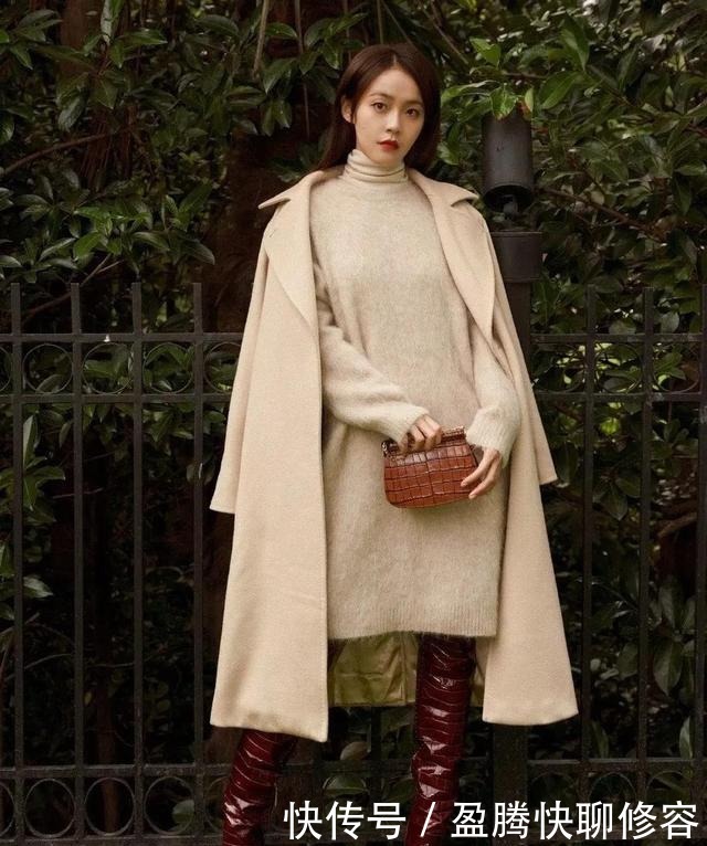 互搭|大衣+裙子=冬天最优雅的女神装
