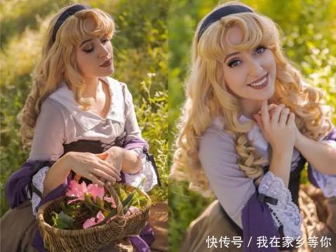 爱丽儿|法国美女cos多位迪士尼公主,爱洛公主温柔优雅,她最有心机