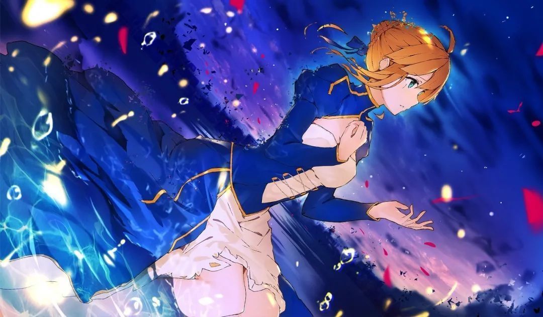 插画作品$可甜可萌的二次元少女插画,鲜明的画风光影和色彩都很漂亮