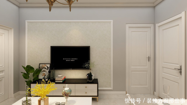 岛台|71平简欧风二居室,厨房做岛台太实用了