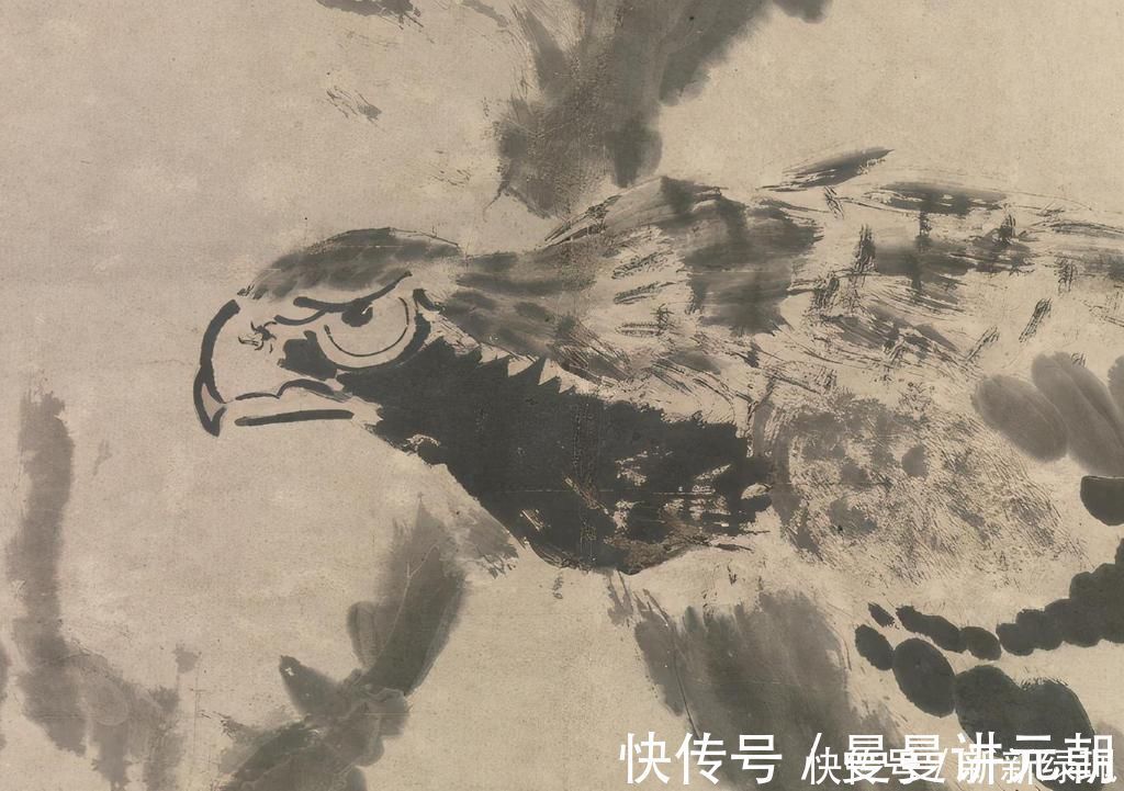 大都会艺术博物馆|朱耷的这幅《双鹰图》，两只鹰价值4个亿，艺术造诣不输李苦禅