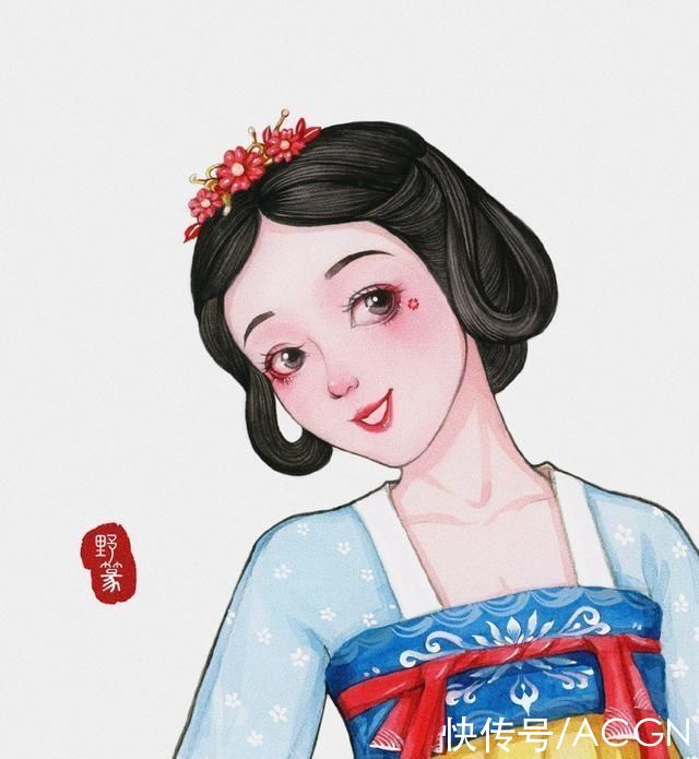 迪士尼公主们不仅换了发型，还穿上了汉服，这份中国风太美了