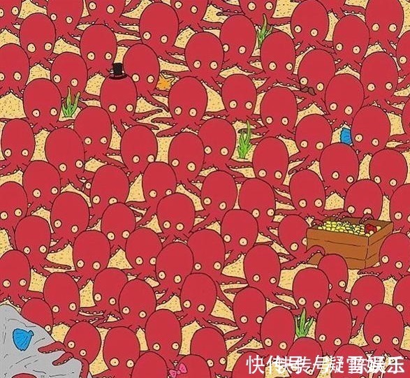 痴呆症|有趣的老年痴呆测试：章鱼中有一只小鱼，看你能在30秒之内找到吗