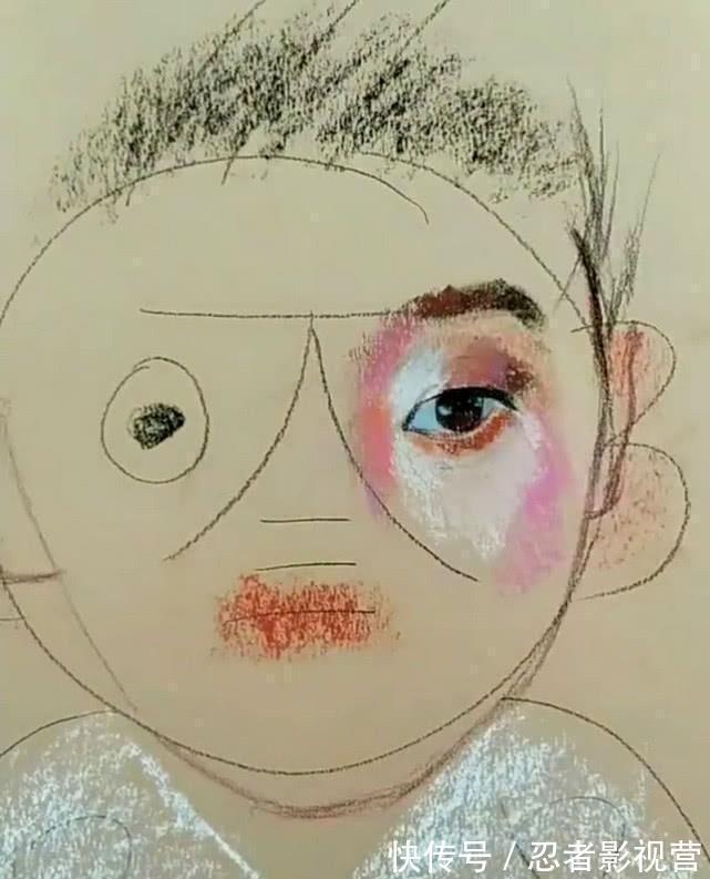 修改$美术生画简笔画,开始小学生都不如,画到一半颜值飙升