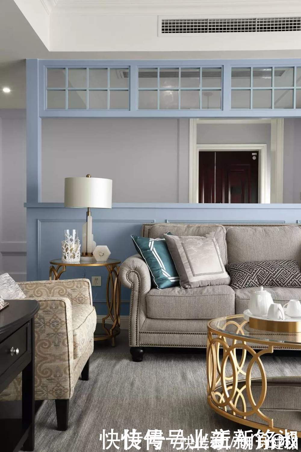 电控柜|大房型想设计美式轻奢风格,187平的大平层这样设计,优雅高品质