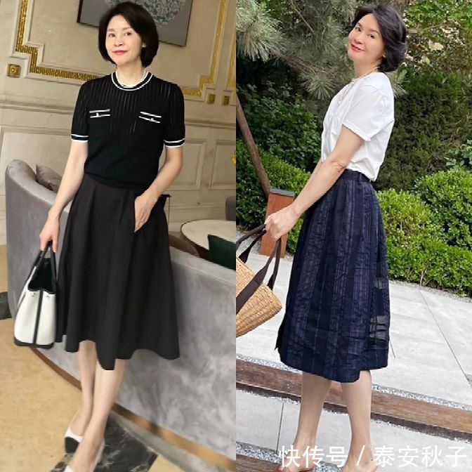 女人|50岁+女人别穿得像大妈!学她的减龄穿搭:年过半百也能很迷人