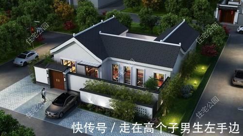 小院|农村建房还是有个院子好,10套农村平层小院,既能停车还能养鸡鸭