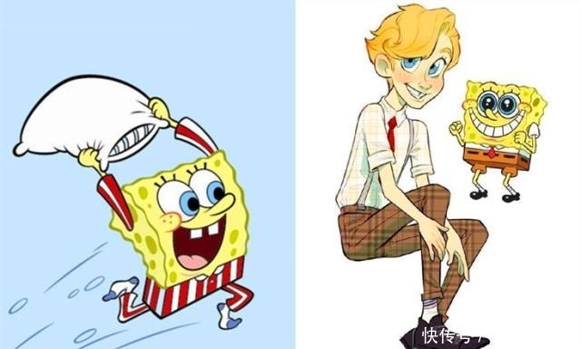 宝宝|《海绵宝宝》全员拟人化,章鱼哥秒变帅气绅士,蟹老板本性不改