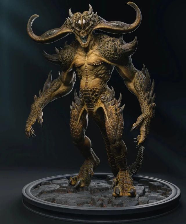 直线网公众号|大佬！Maya+ZBrush+Substance制作泰坦野兽全流程 ！