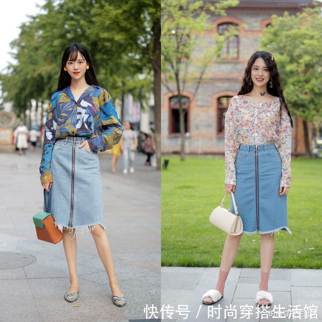 温差|早晚温差过大?试试今年流行“长袖衬衫+半裙”,优雅高级又耐看